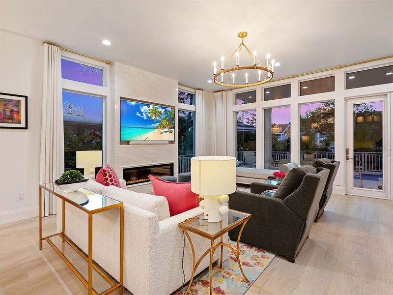 Furnished interior view inside a new home in , Sarasota (Image 60).