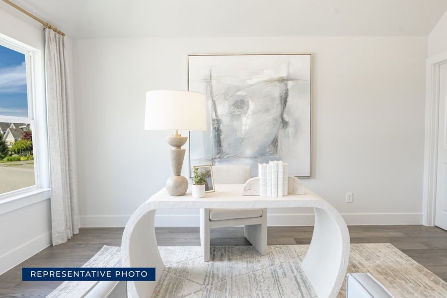 Representative furnished interior of a home built from the Acacia R by First Texas Homes in The Abbey at Mercer Crossing, Farmers Branch (Image 8).
