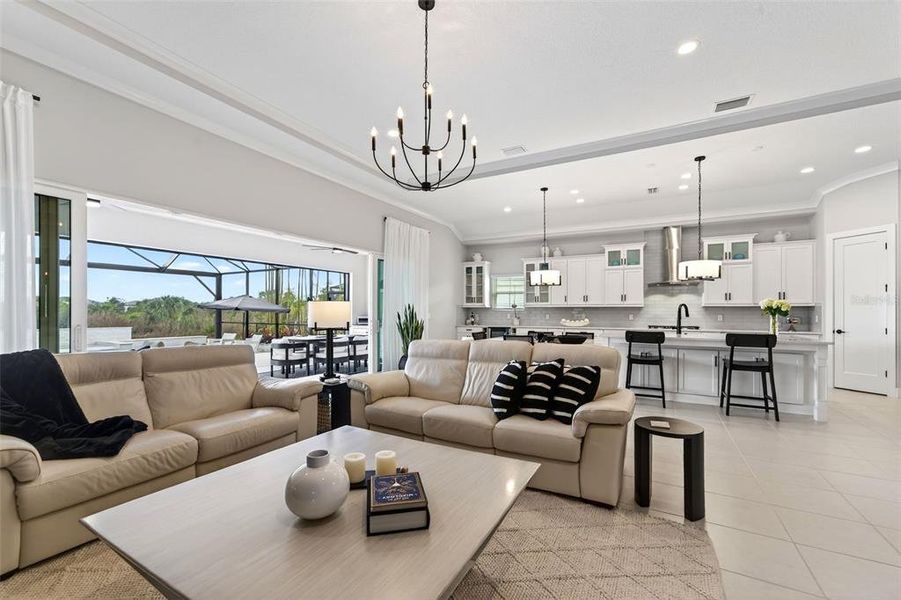 Furnished interior view inside a new home in , Venice (Image 40).