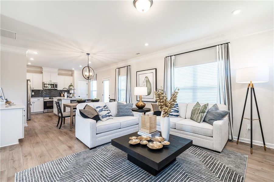 Furnished interior view inside a new home in Laurel Ridge, Rock Spring (Image 16).