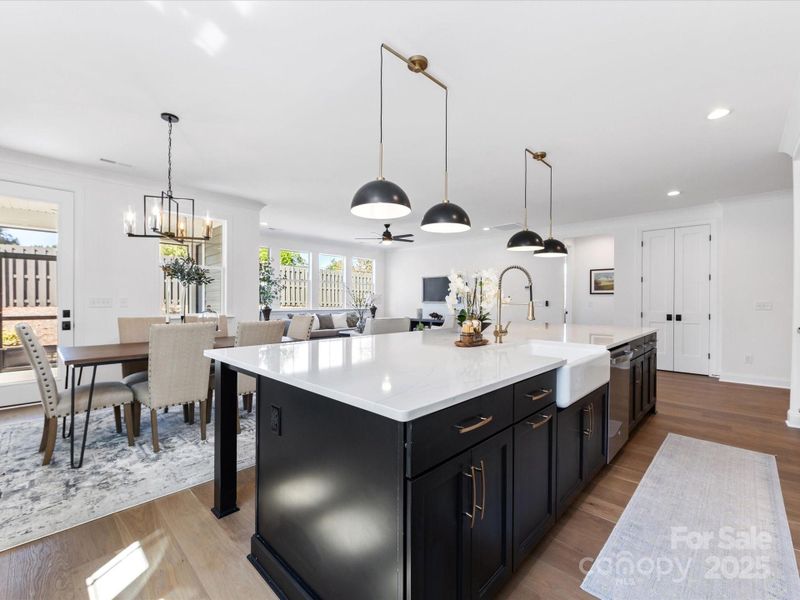 Large Quartz Kitchen Island