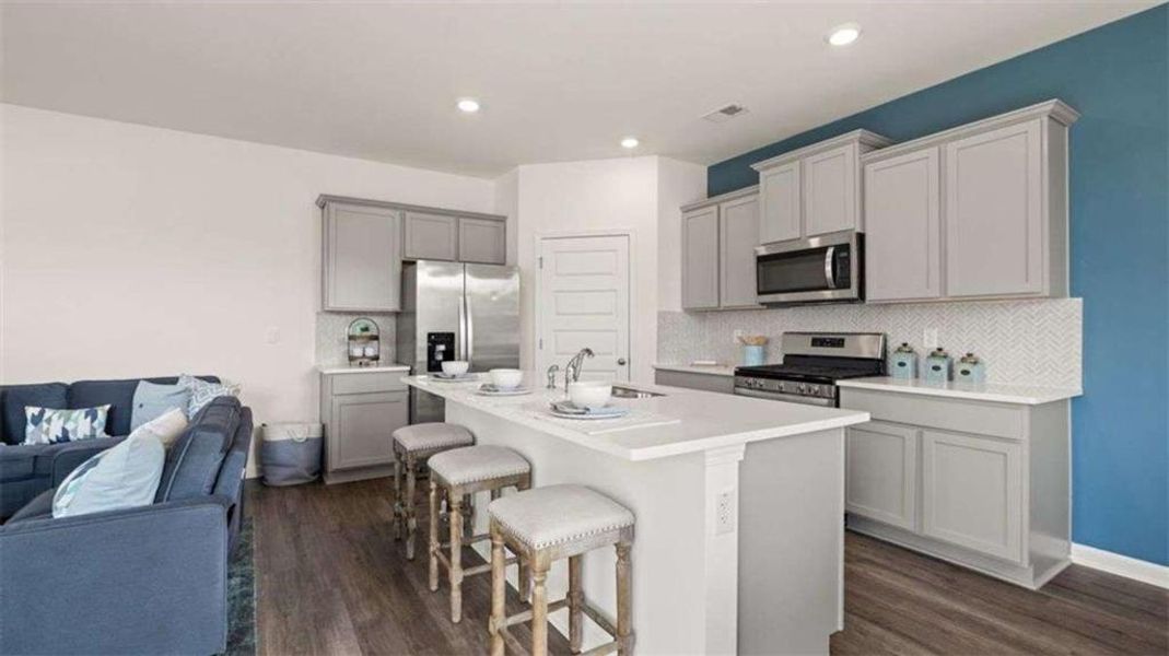 Furnished interior view inside a new home in Poplar Preserve, Newnan (Image 4).