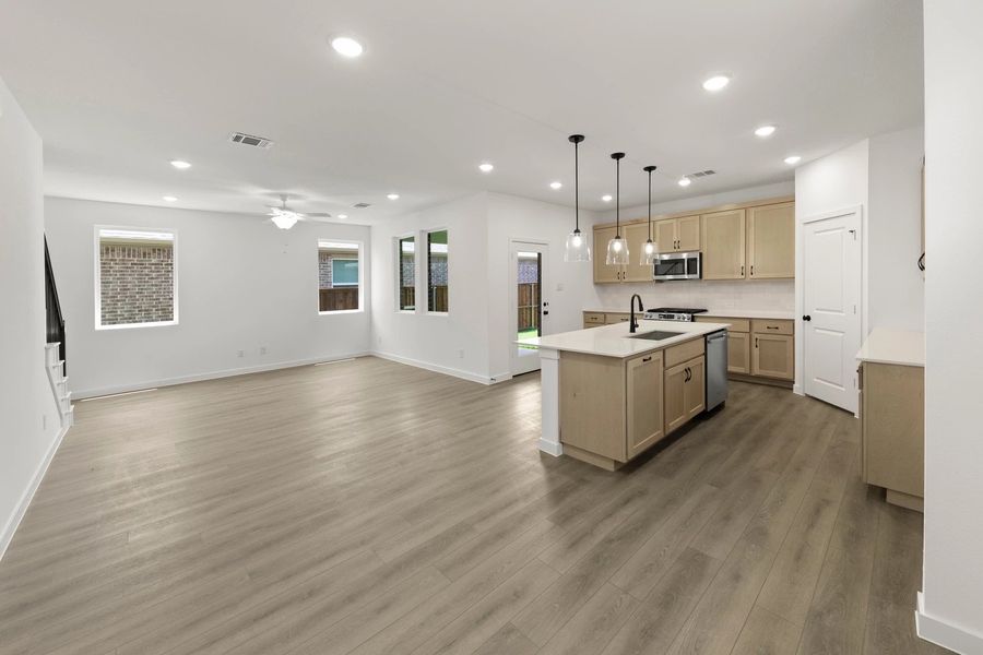 Open Kitchen-Living-Dining Room