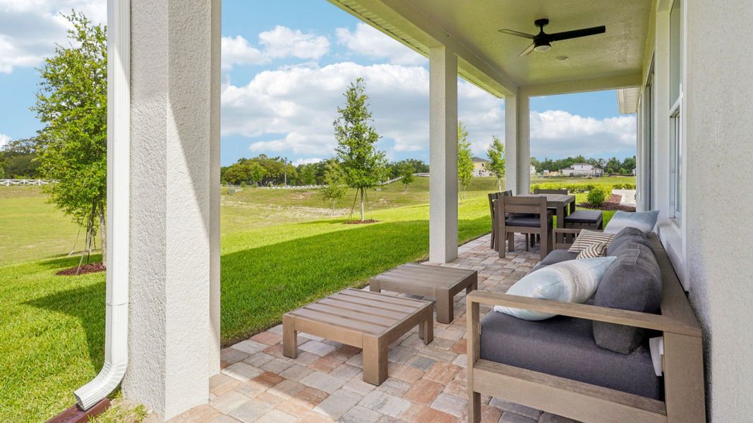 Representative exterior photo of a completed home built from the Sweetgum by DRB Homes in Ardisia Park, New Smyrna Beach, FL (Image 27).