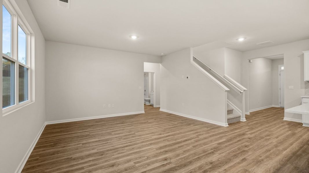Representative unfurnished interior of a home built from the Hayden by D.R. Horton in Brooks Station, Dacula (Image 15).