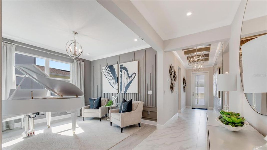 Furnished interior view inside a new home in Cresswind DeLand, Deland (Image 21).