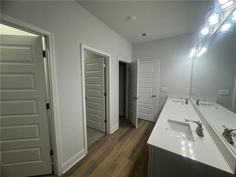 Furnished interior view inside a new home in The Fields of Walnut Creek, Pendergrass (Image 5).