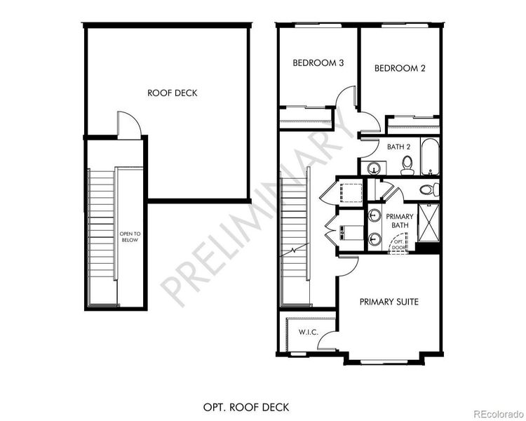 2D floor plan layout of this home in Three Hills, Morrison, CO (Image 5).