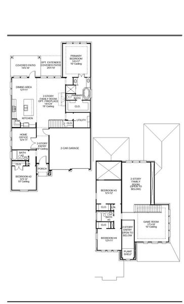 2D floor plan layout of this home in Artavia 50', Conroe, TX (Image 2). 2D floor plan layout of this home in Artavia 50', Conroe, TX (Image 2).