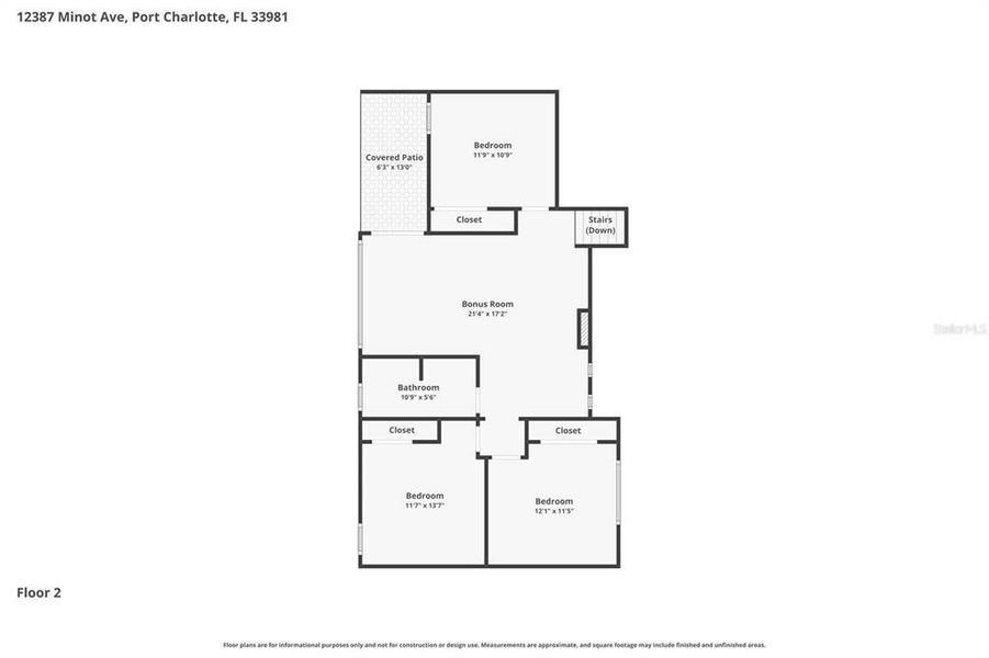 2D floor plan layout of this home in , Port Charlotte, FL (Image 5).