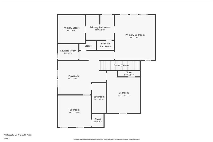2D floor plan layout of this home in , Argyle, TX (Image 4). 2D floor plan layout of this home in , Argyle, TX (Image 4).