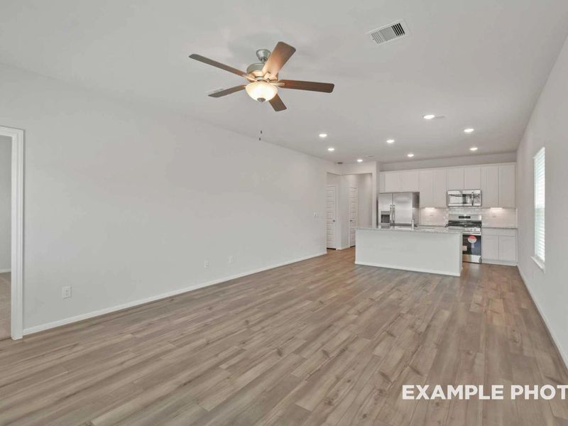 Representative unfurnished interior of a home built from the The Comal F by Davidson Homes LLC in Robins Landing, Houston (Image 18). Representative unfurnished interior of a home built from the The Comal F by Davidson Homes LLC in Robins Landing, Houston (Image 18).