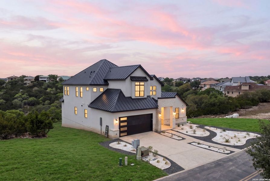 Front exterior of a new home in , Boerne, TX, highlighting curb appeal (Image 28).