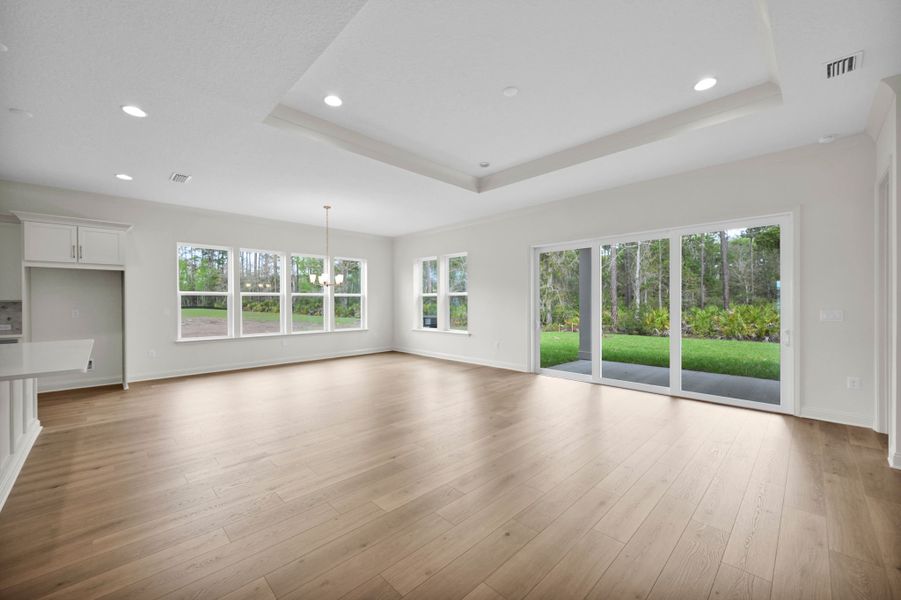 Representative unfurnished interior of a home built from the Hudson II by Riverside Homes in Hidden Creek at SilverLeaf 70' Series, St. Augustine (Image 31).
