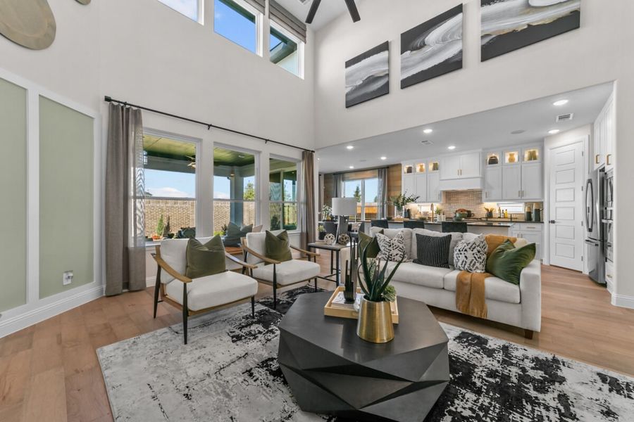 Representative furnished interior of a home built from the Harrington by Landon Homes in Lexington Frisco, Frisco (Image 20).