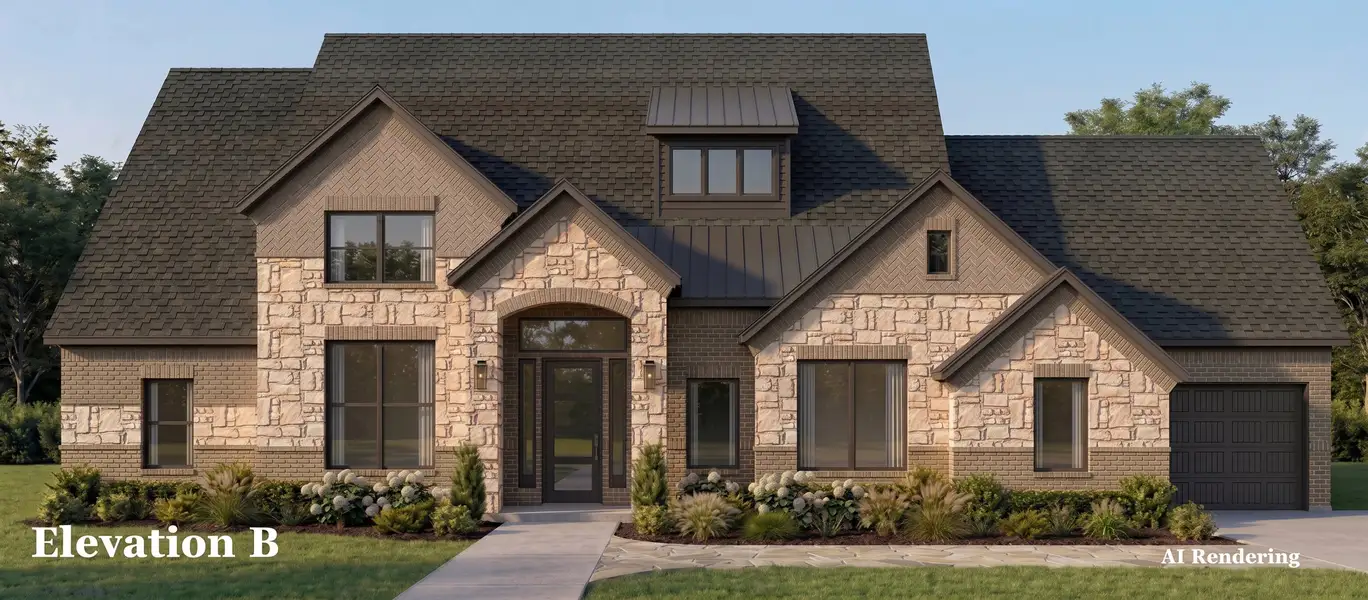 Representative exterior photo of a completed home built from the Isabella by Altura Homes in Talbott Estates, Howe, TX (Image 4).