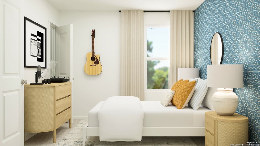 Furnished interior view inside a new home in Espada, San Antonio (Image 7).