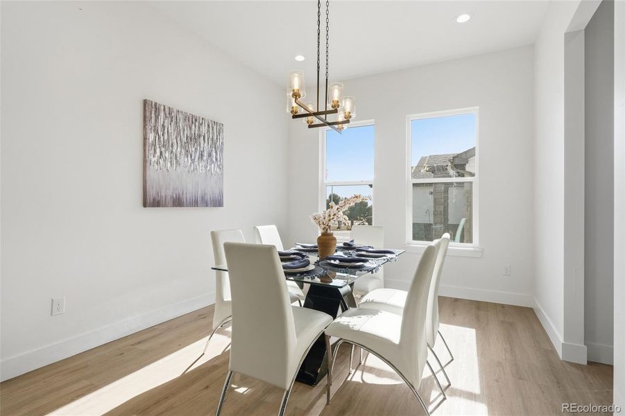 Furnished interior view inside a new home in , Keenesburg (Image 6).