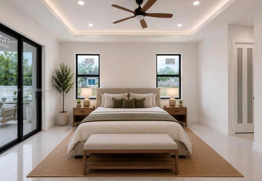 Furnished interior view inside a new home in , Cape Coral (Image 17).
