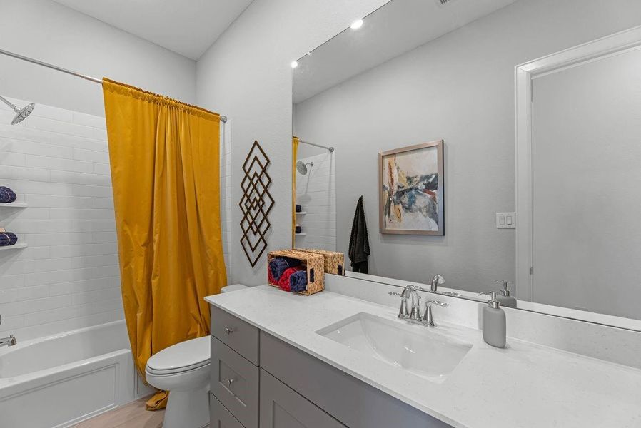 Furnished interior view inside a new home in , League City (Image 22).