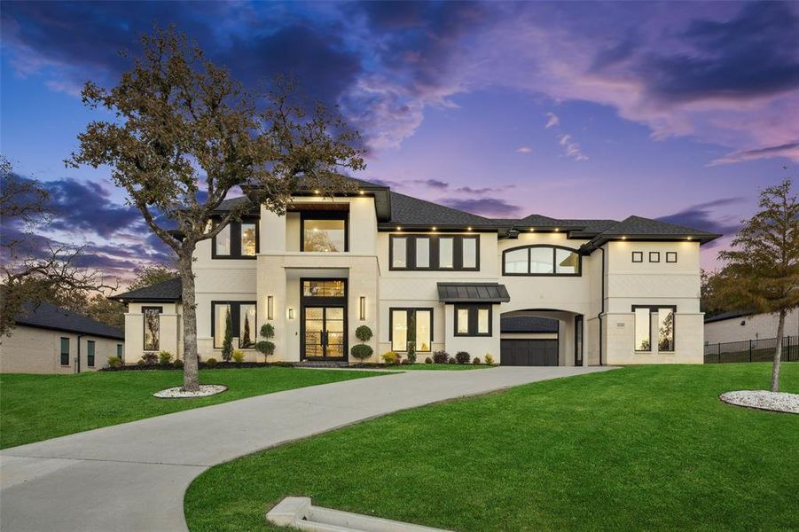 Front exterior of a new home in , Flower Mound, TX, highlighting curb appeal (Image 2).