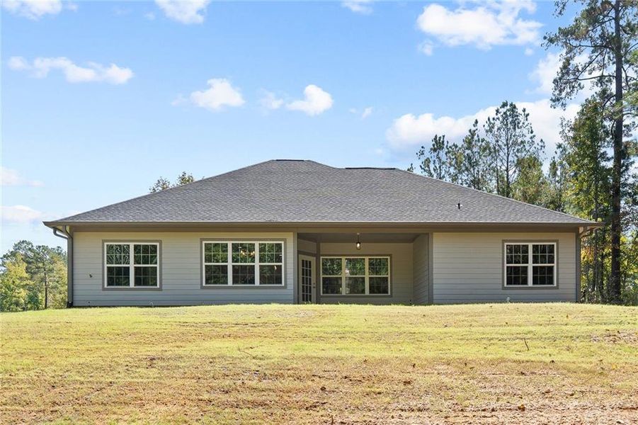 Exterior details and patio area of a home in , Gray (Image 31).
