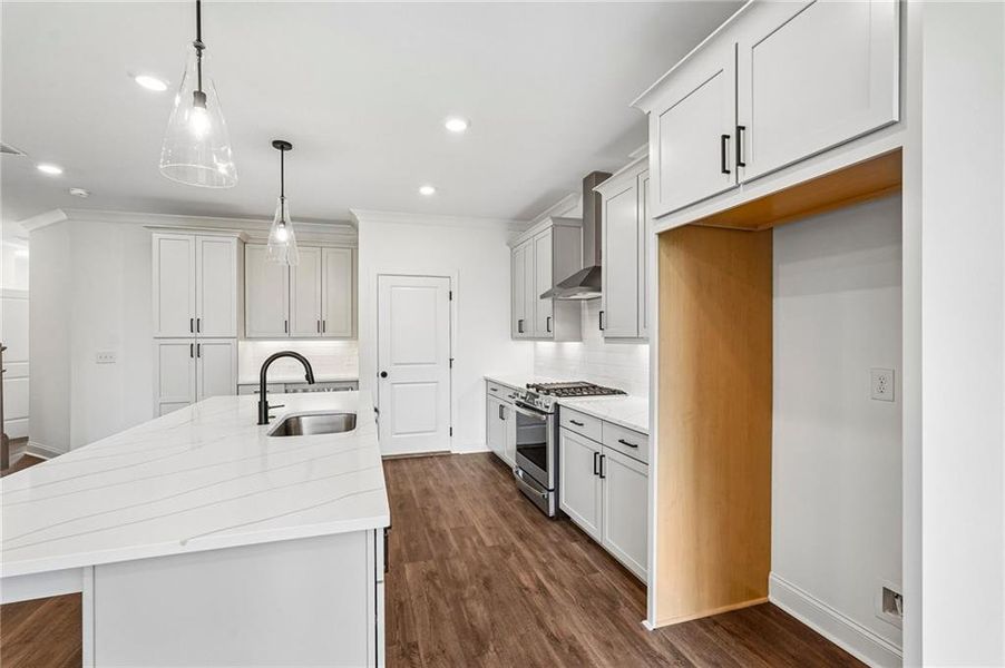 Furnished interior view inside a new home in Millcroft Townhomes, Buford (Image 15).