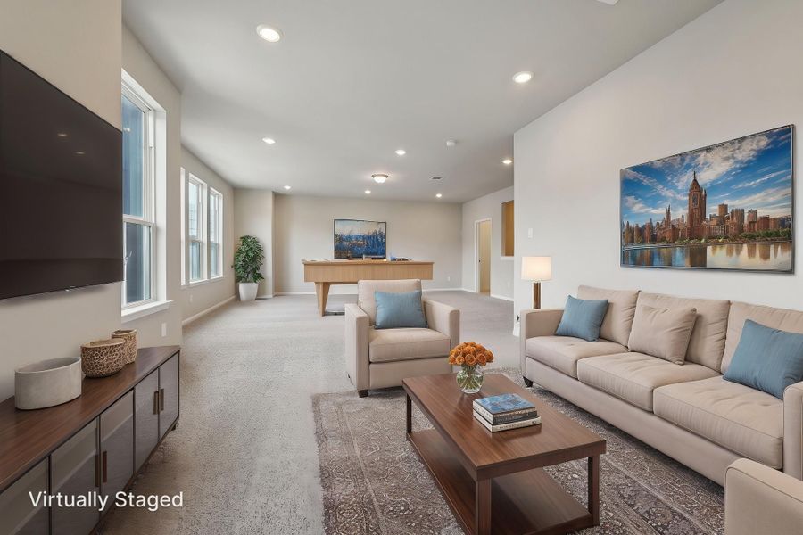 Furnished interior view inside a new home in Katy Grand Village - Luxe Series, Katy (Image 7). Furnished interior view inside a new home in Katy Grand Village - Luxe Series, Katy (Image 7).