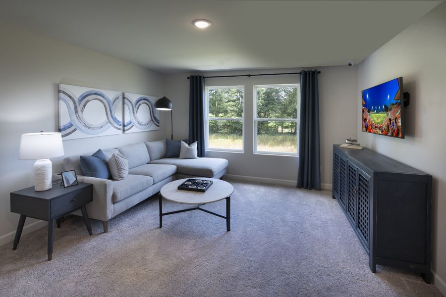 Furnished interior view inside a new home in The Farm at Wells Creek - Signature Collection, Gray Court (Image 7).