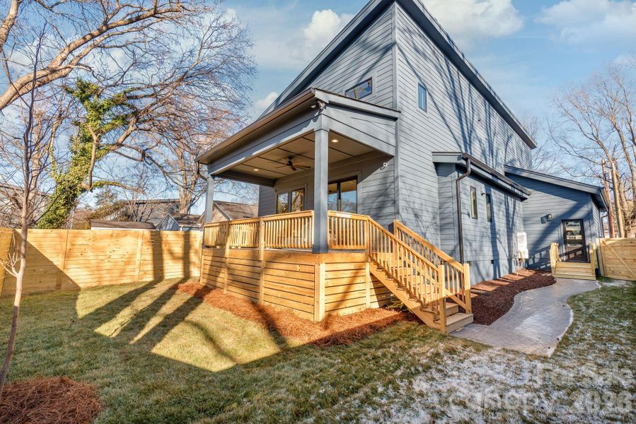 Exterior details and patio area of a home in , Charlotte (Image 3). Exterior details and patio area of a home in , Charlotte (Image 3).
