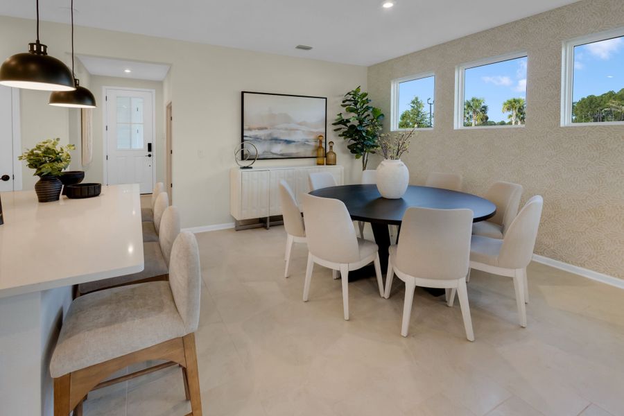 Representative furnished interior of a home built from the Cabana by Mattamy Homes in RiverTown, St. Johns (Image 6). Representative furnished interior of a home built from the Cabana by Mattamy Homes in RiverTown, St. Johns (Image 6).
