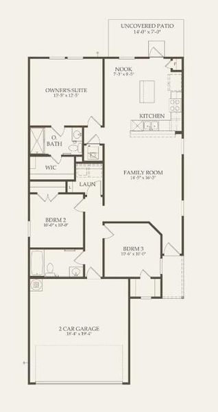 Centex Homes, Adams floor plan