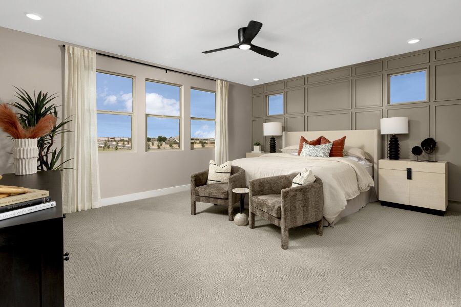 Representative furnished interior of a home built from the Mahogany by Mattamy Homes in Landmarke, Queen Creek (Image 13).