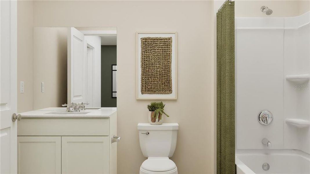 Furnished interior view inside a new home in Crosswinds, Haines City (Image 20).