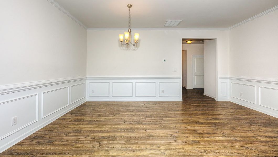 Representative unfurnished interior of a home built from the Aberdeen by D.R. Horton in Twinleaf Meadows, Monroe (Image 14).