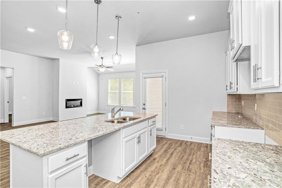 Furnished interior view inside a new home in Waters Edge, Mansfield (Image 8).