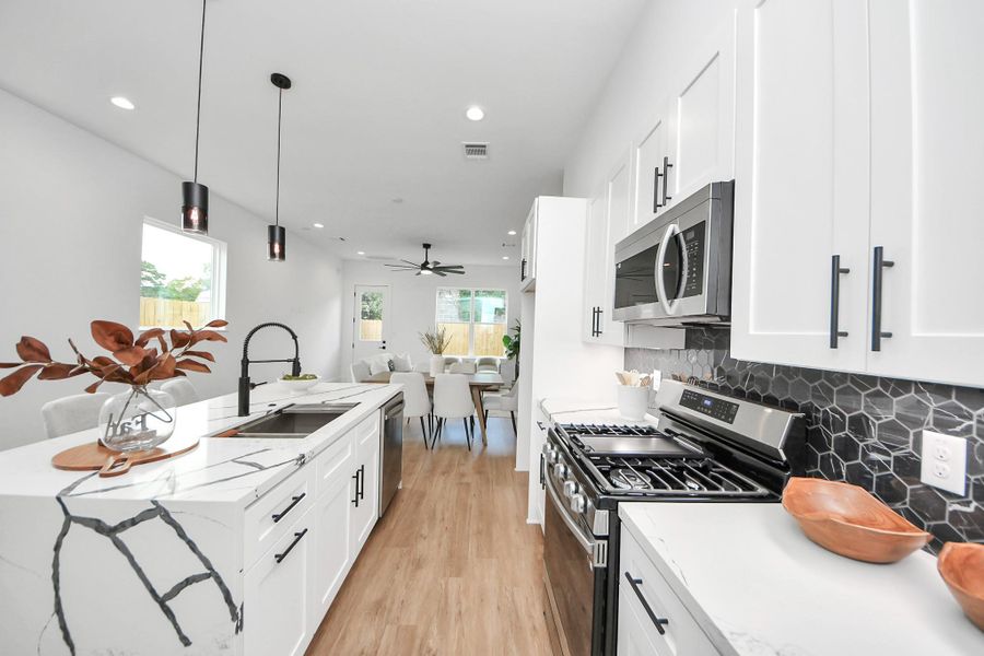 Furnished interior view inside a new home in , Houston (Image 15).