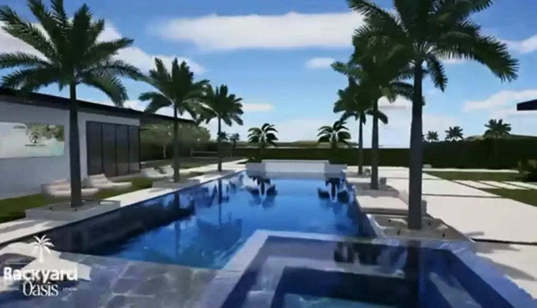 At $6,850,000 This is the backyard build out