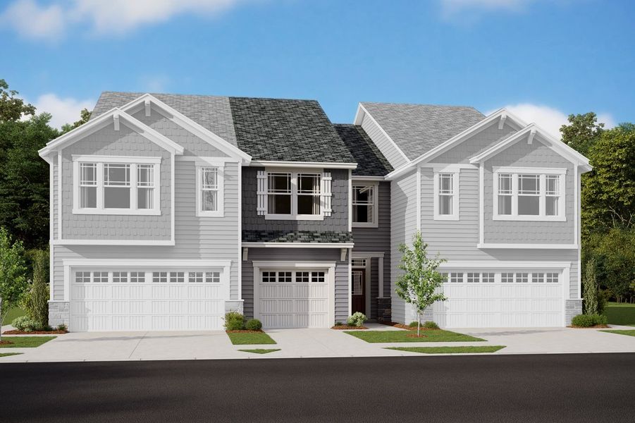 Representative exterior photo of a completed home built from the Sierra by Mattamy Homes in Bailey Run, Charlotte, NC (Image 15).
