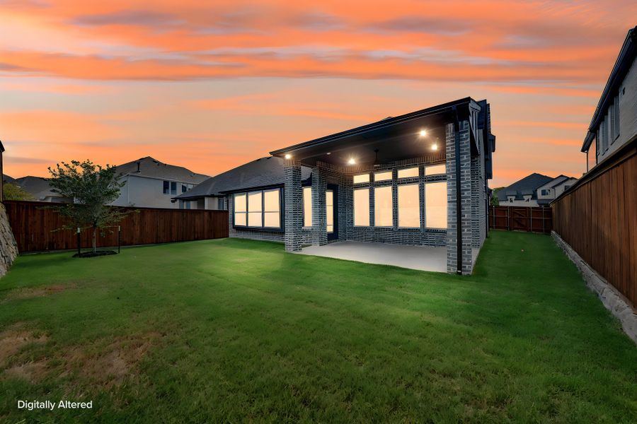 Exterior details and patio area of a home in Aster Park, McKinney (Image 27).