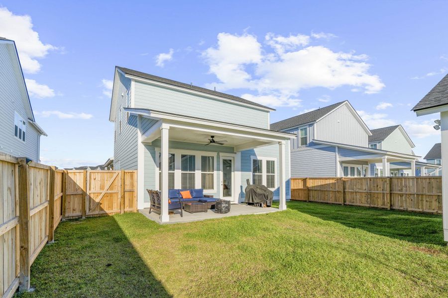 Exterior details and patio area of a home in Carnes Crossroads, Summerville (Image 3).