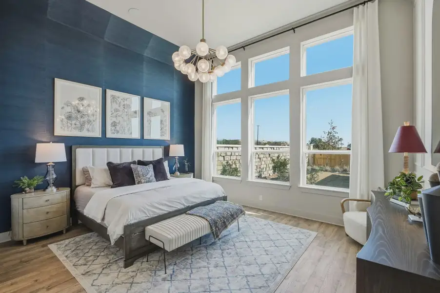 Representative furnished interior of a home built from the Rivers by Chesmar Homes in Prominence 50's, San Antonio (Image 6).