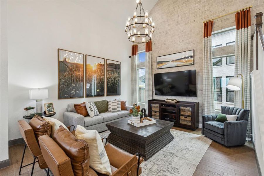 Furnished interior view inside a new home in Mantua Point Gardens, Van Alstyne (Image 5).