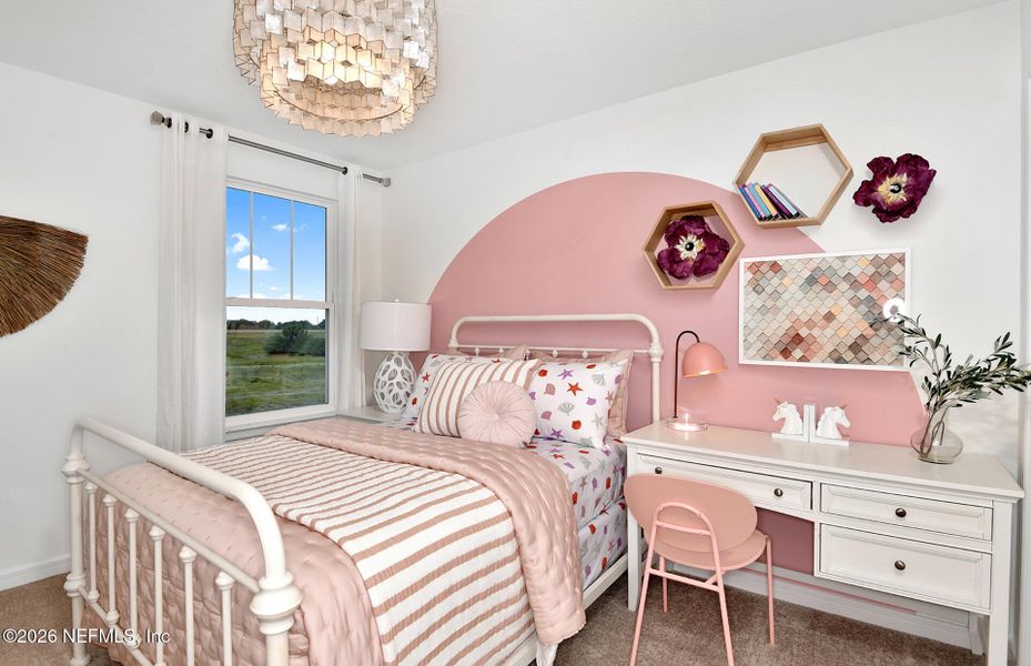 Furnished interior view inside a new home in Wells Landing, Jacksonville (Image 12).