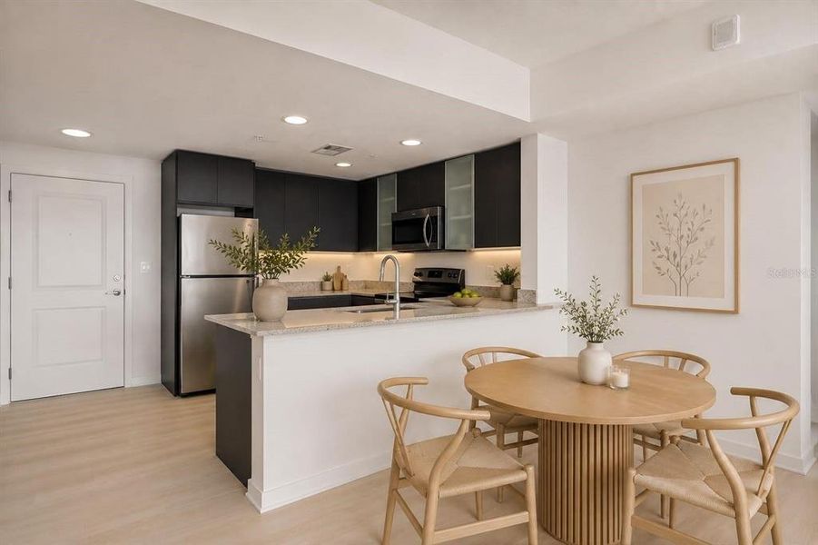 Furnished interior view inside a new home in , Orlando (Image 17).
