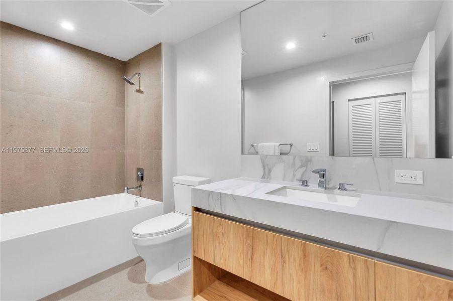 Furnished interior view inside a new home in , Miami (Image 17).