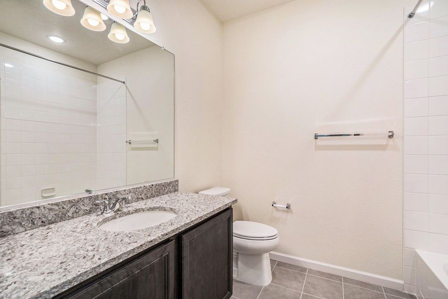 Representative furnished interior of a home built from the Vyktorea II by Lokal Homes in Gateway Commons, Denver (Image 11).