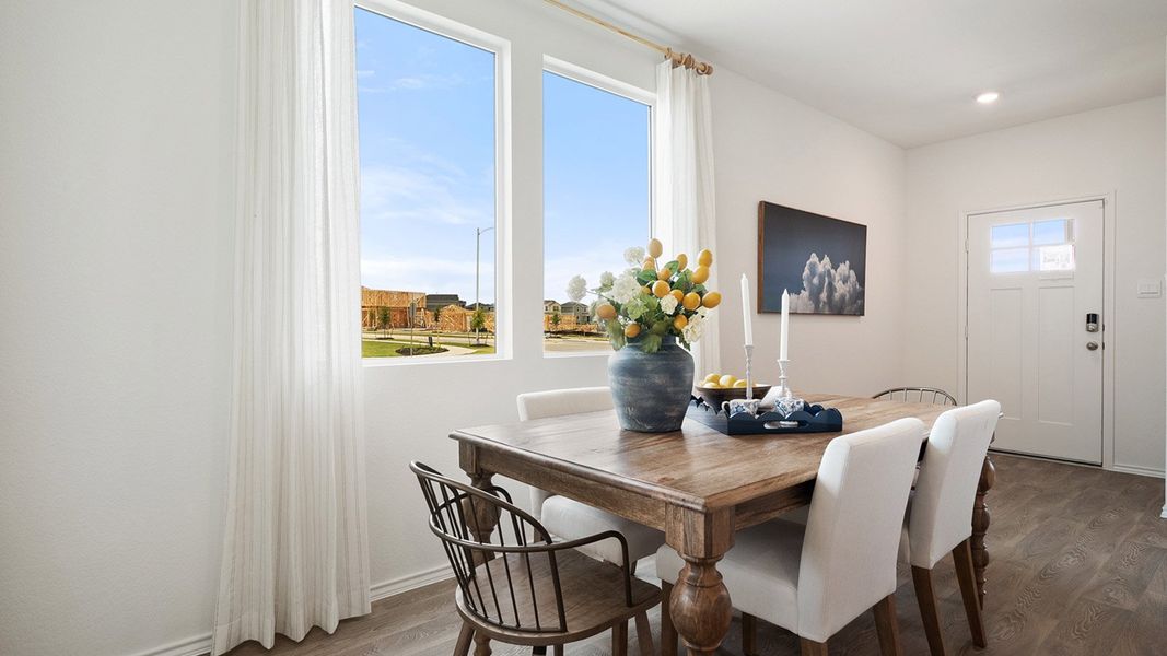 Representative furnished interior of a home built from the The Lyndon by D.R. Horton in Valverde, Bastrop (Image 7). Representative furnished interior of a home built from the The Lyndon by D.R. Horton in Valverde, Bastrop (Image 7).
