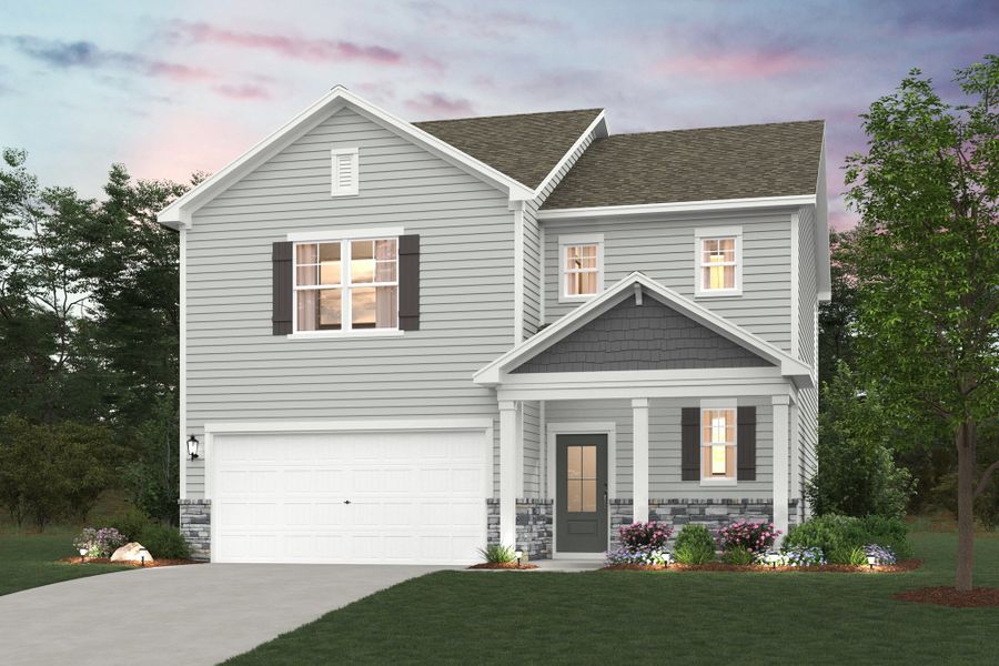 Representative exterior photo of a completed home built from the Chastain by Century Communities in Canebrake at Hickory Hills, Old Hickory, TN (Image 22).