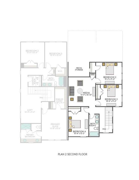 2D floor plan layout of this home in Park Central, Georgetown, TX (Image 2). 2D floor plan layout of this home in Park Central, Georgetown, TX (Image 2).